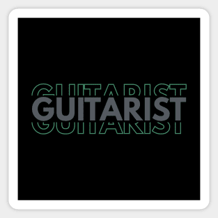 Guitarist Repeated Text Sticker